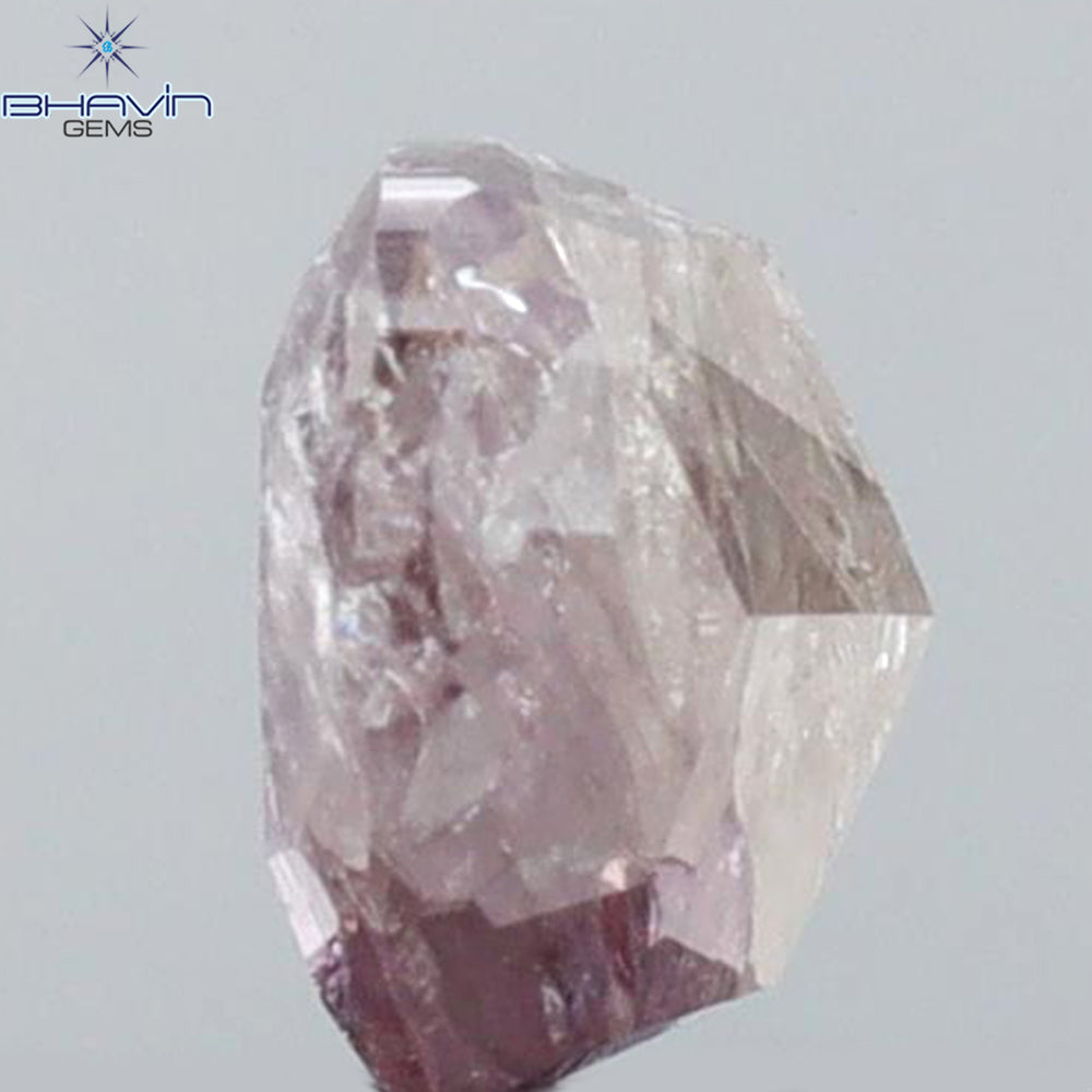 0.61 CT Cushion Shape Natural Diamond Pink Color I3 Clarity (4.66 MM)