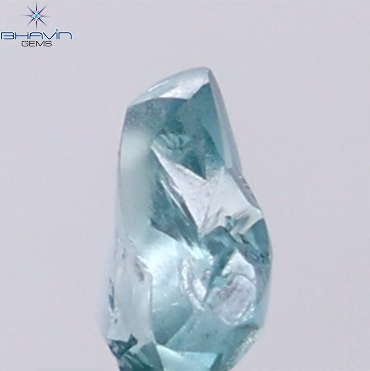 1.00 CT Natural Rough Diamond Enhanced Blue Color Clarity VS (7.13 MM)