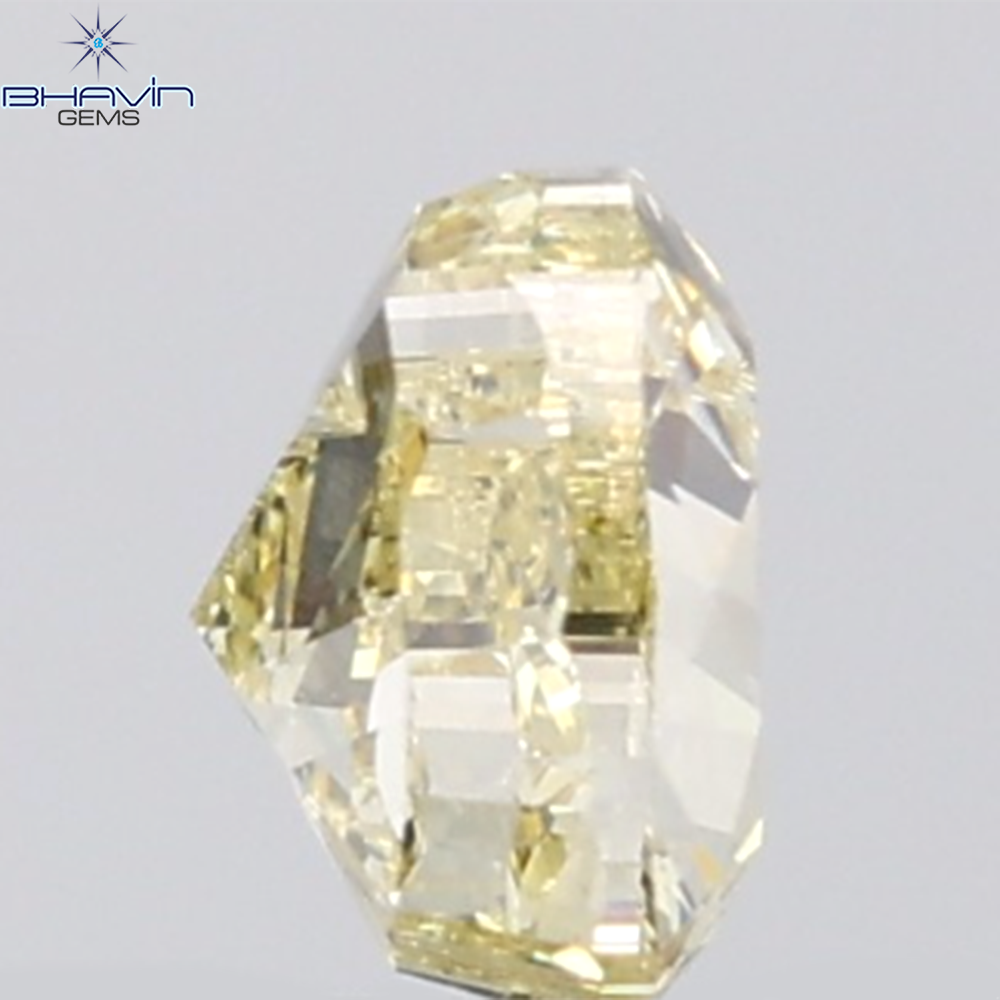 GIA認定 1.27 CT クッションダイヤモンド イエローカラー 天然ダイヤモンド VS1 クラリティ (5.97 MM)