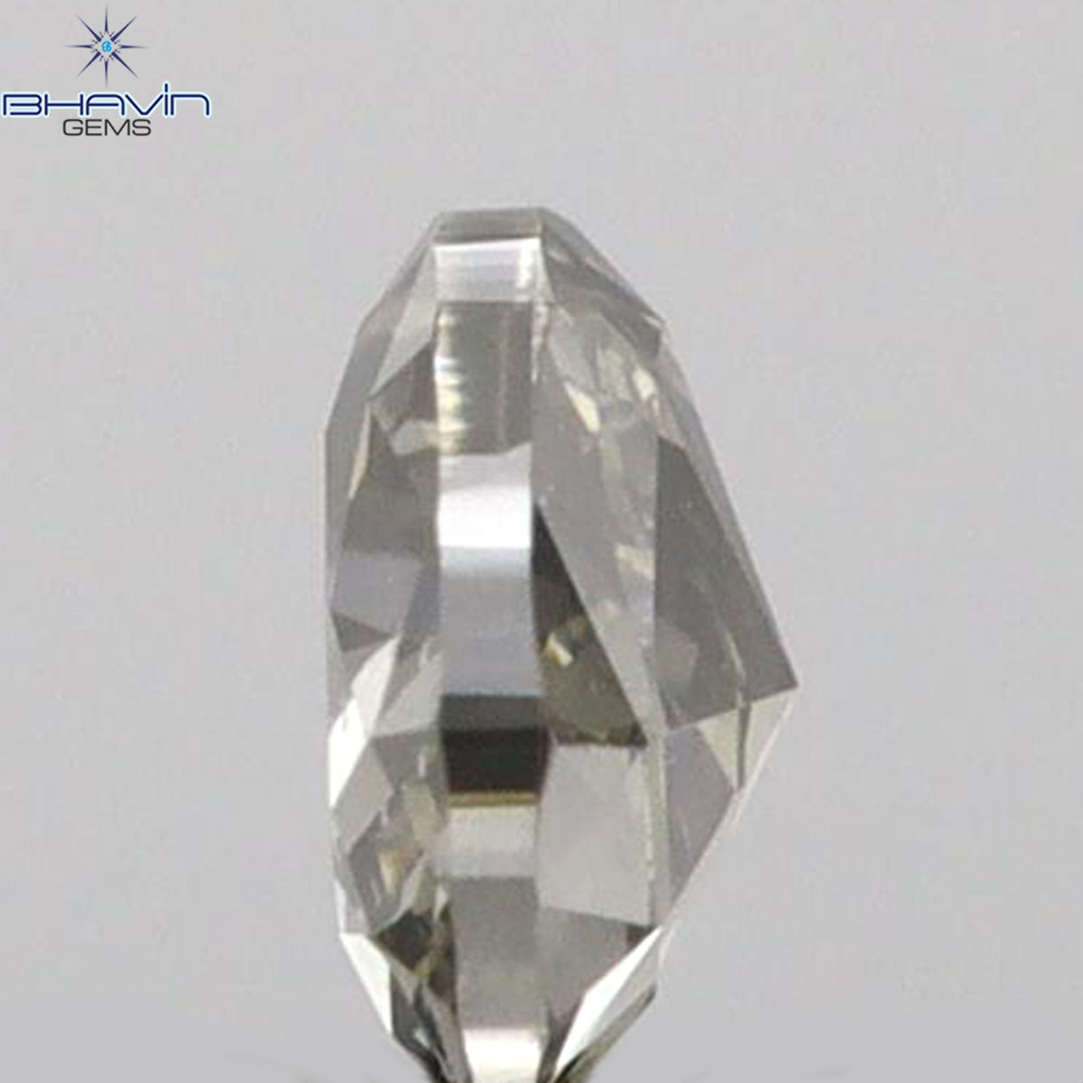 0.10 CT Heart Shape Natural Diamond Grey Color VS1 Clarity (3.13 MM)