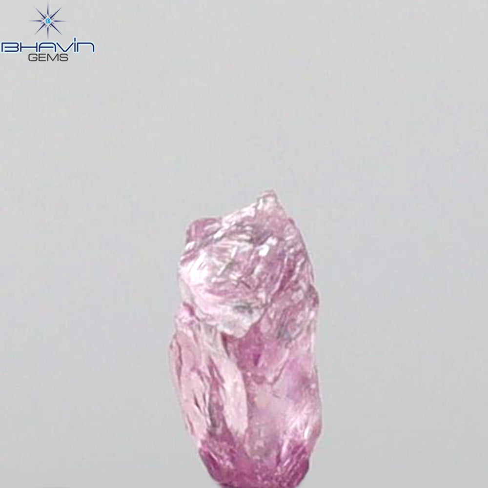 0.10 CT Rough Natural Diamond Pink Color I2 Clarity (3.50 MM)