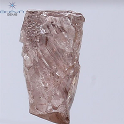 2.78 CT Rough Shape Natural Diamond Pink Brown Color SI Clarity (10.70 MM)