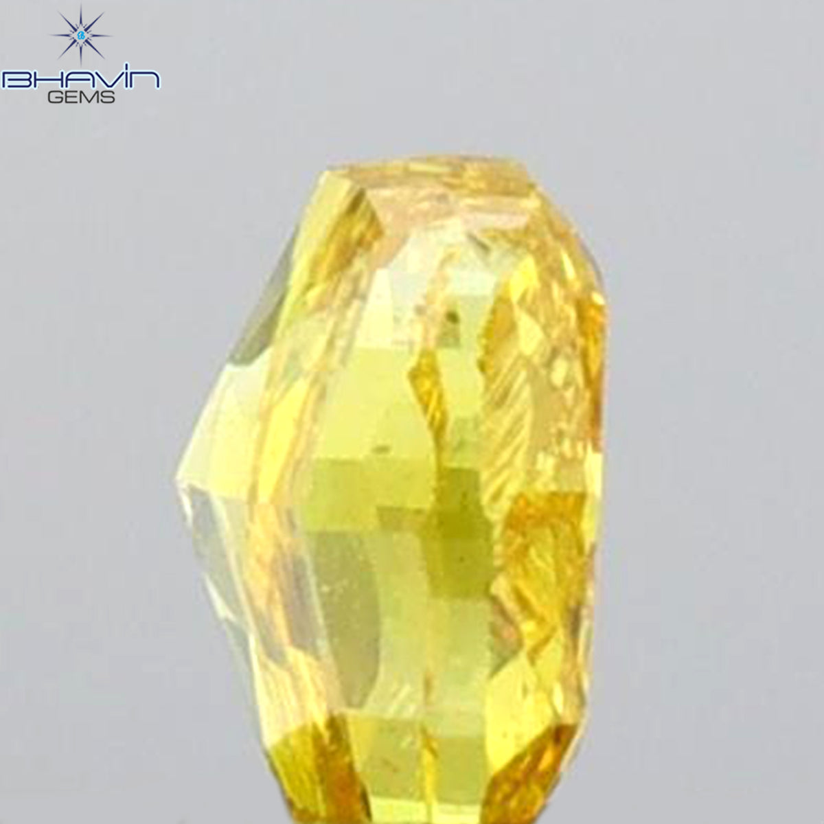 GIA Certified 0.25 CT Cushion Natural Diamond Orange Yellow Color I1 Clarity (3.67 MM)