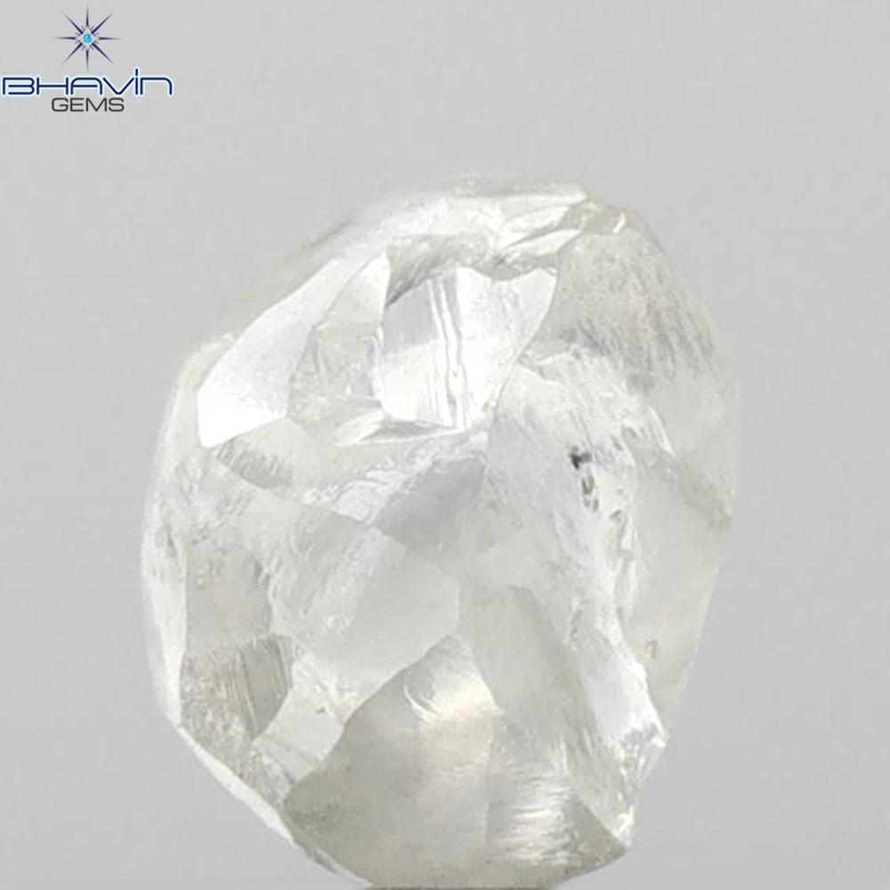 2.28 CT Rough Shape Natural Loose Diamond White (M) Color SI1 Clarity (6.92 MM)