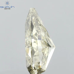 1.01 CT Pear Shape Natural Diamond Green Yellow Color SI1 Clarity (7.97 MM)
