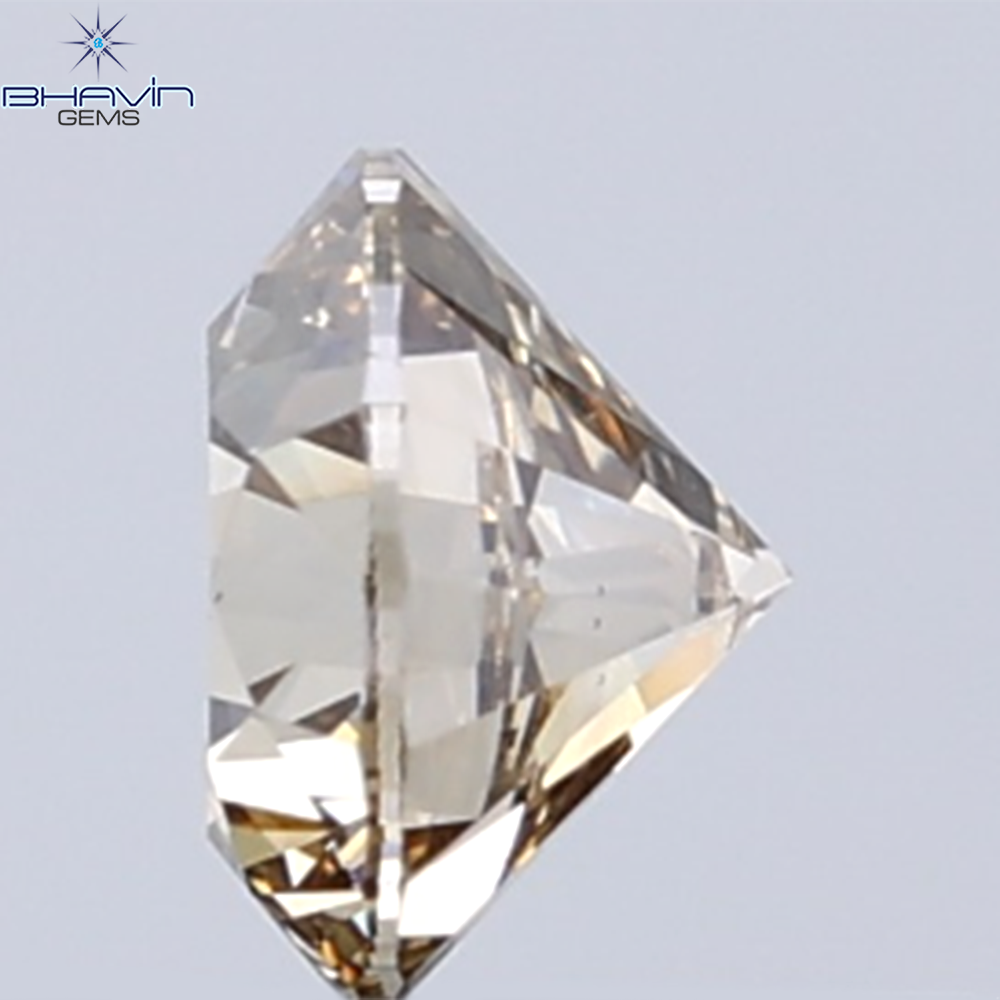 0.31 CT Natural Round Diamond Brown Color Clarity VS2 (4.26 MM)