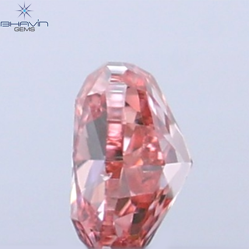 0.07 CT ペアシェイプ 天然ダイヤモンド ピンクカラー SI1 クラリティ (3.52 MM)
