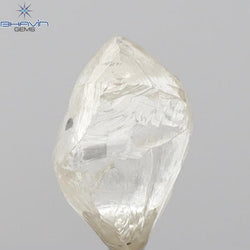 2.30 CT  Rough Shape Natural Diamond Yellow Color VS1 Clarity (7.52  MM)