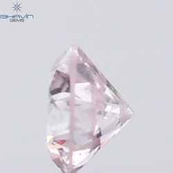 0.07 CT Round Natural Diamond Pink Color SI2 Clarity