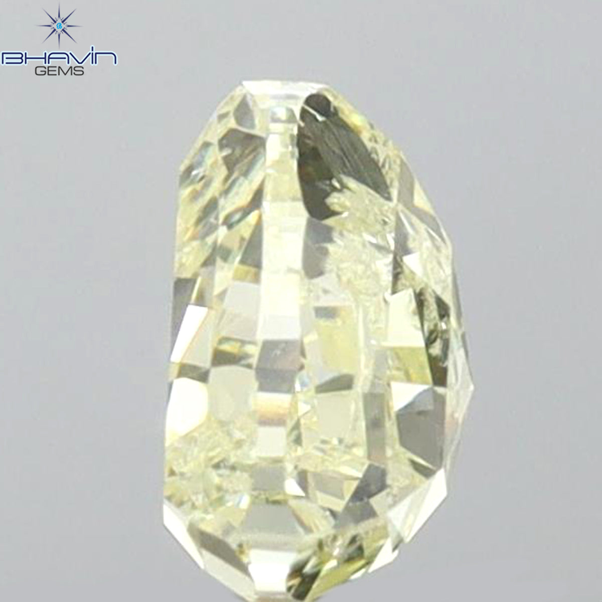 0.88 CT Natural Triangle Diamond Fancy Yellow Color Clarity SI1 (5.80 MM)