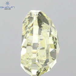 0.88 CT Triangle Shape Natural Diamond Yellow Color SI1 Clarity (5.80 MM)