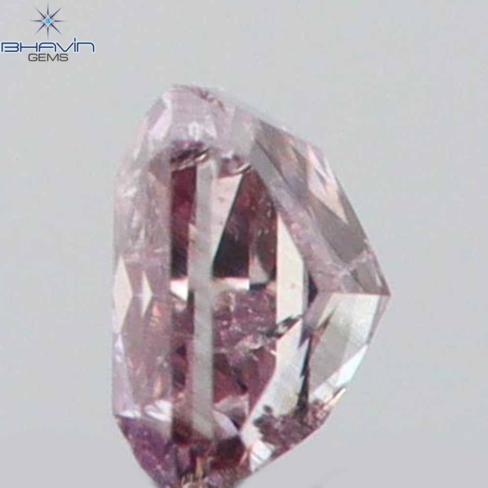 0.05 CT Radiant Shape Natural Diamond Pink Color SI2 Clarity (2.00 MM)