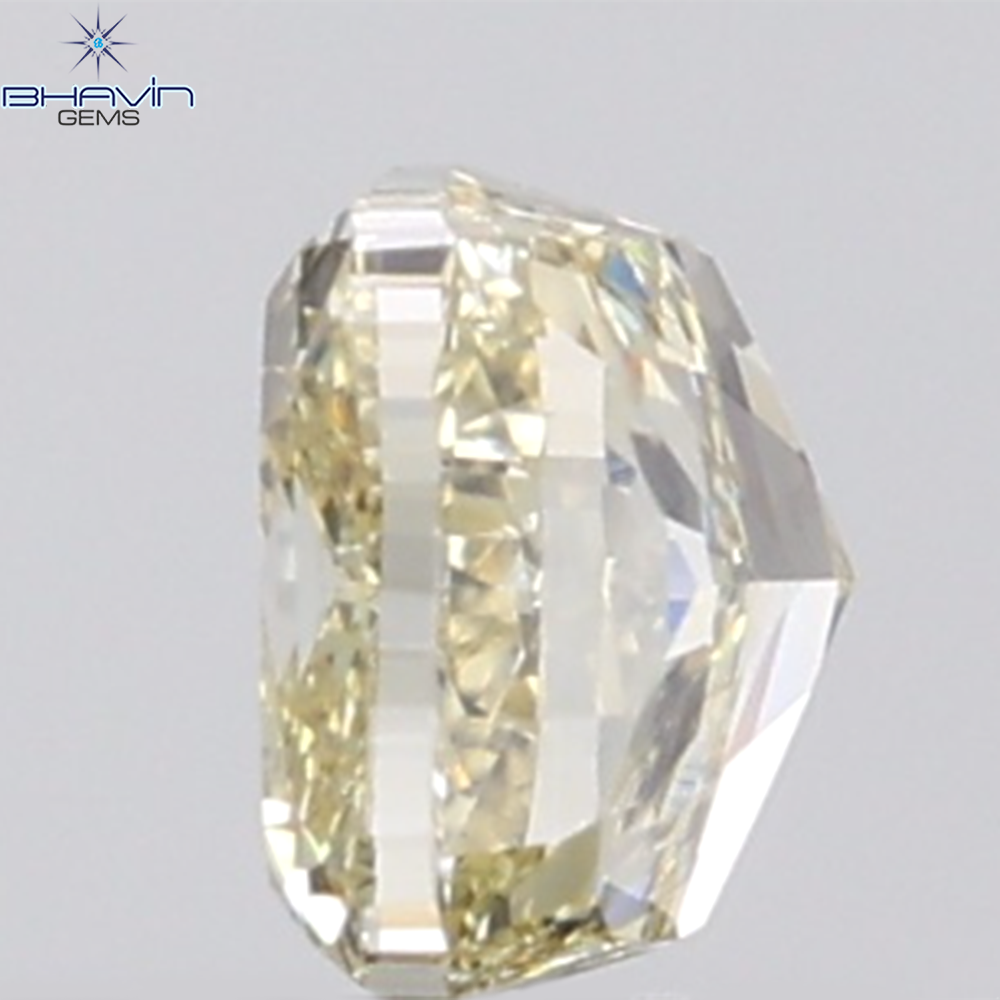 1.02 CT Cushion Diamond Natural Brown Yellow Color VVS1 Clarity (5.25 MM)