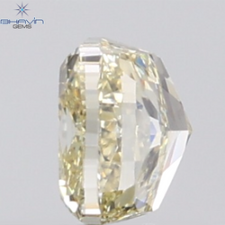 1.02 CT Cushion Diamond Natural Brown Yellow Color VVS1 Clarity (5.25 MM)