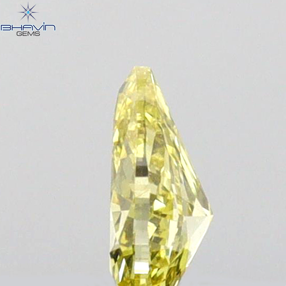 0.22 CT Pear Shape Natural Diamond Green (Chameleon) Color VS1 Clarity (4.80 MM)