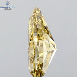 GIA Certified 1.71 CT Pear Diamond Brown Yellow Color Natural Diamond (9.82 MM)