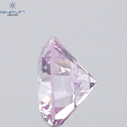0.18 CT ラウンド ローズ カット シェイプ 天然ダイヤモンド ピンク色 I2 クラリティ (3.86 MM)