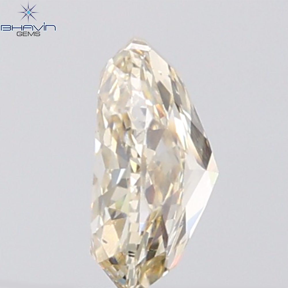 1.10 CT Oval Diamond Natural Brown Color SI1 Clarity (7.27 MM)