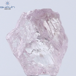 0.52 CT Rough Shape Natural Diamond Pink Color I1 Clarity (5.63 MM)