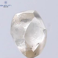 1.40 CT Rough Shape Natural Diamond Brown Color SI1 Clarity (6.48 MM)