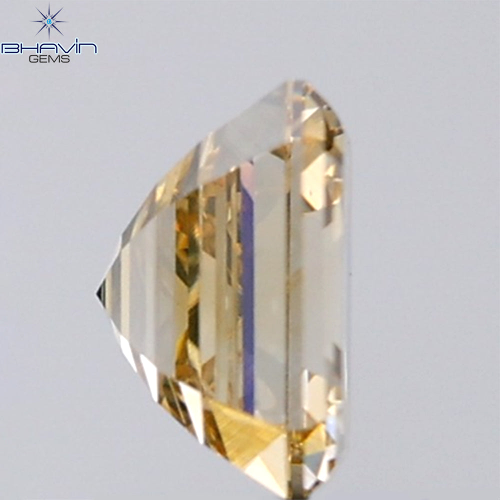 1.02 CT Asscher Shape Natural Diamond Orange Color VS1 Clarity ( 5.75 MM)