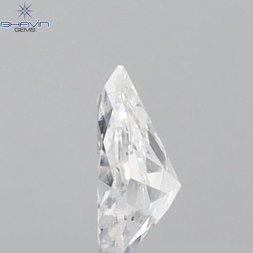 0.17 CT ペアシェイプ 天然ダイヤモンド ホワイトカラー SI2 クラリティ (4.36 MM)