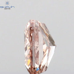 0.08 CT ラディアント シェイプ ナチュラル ダイヤモンド ピンク色 SI2 クラリティ (2.38 MM)