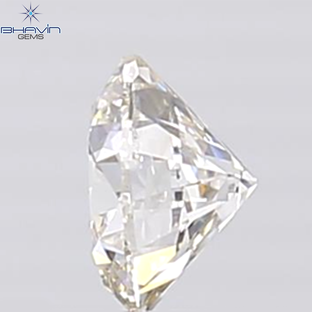 0.44 CT ラフシェイプ ナチュラル ダイヤモンド ブラック グレー (ソルト アンド パッパー) カラー I3 クラリティ (4.95 MM)