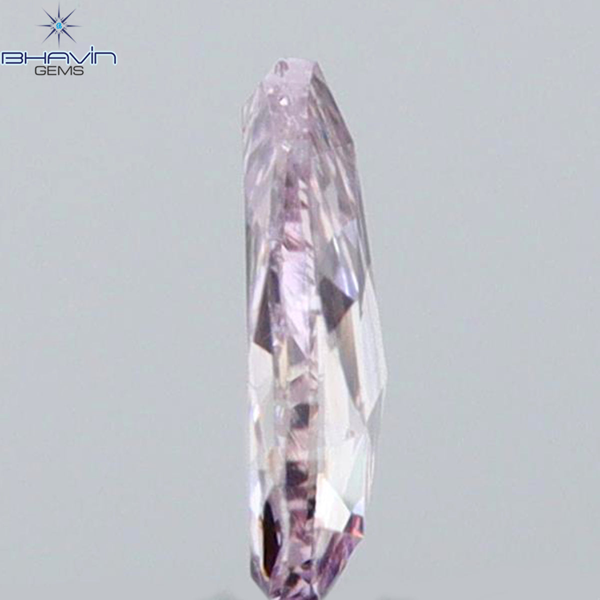 0.09 CT Natural Pear Diamond Pink Color Clarity I1 (3.97 MM)