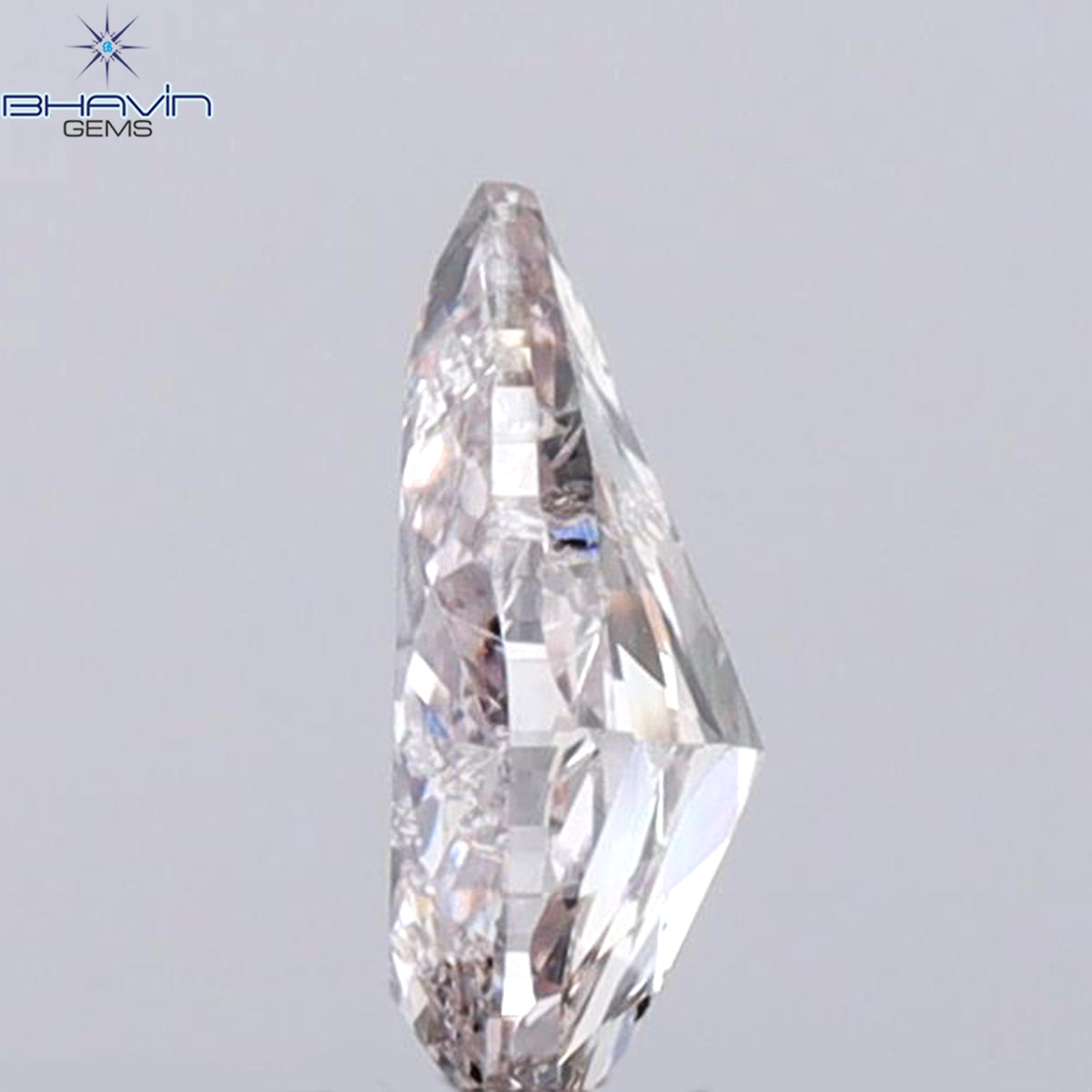 GIA Certified 0.33 CT Pear Diamond Brownish Pink Color Natural Loose Diamond (5.79 MM)