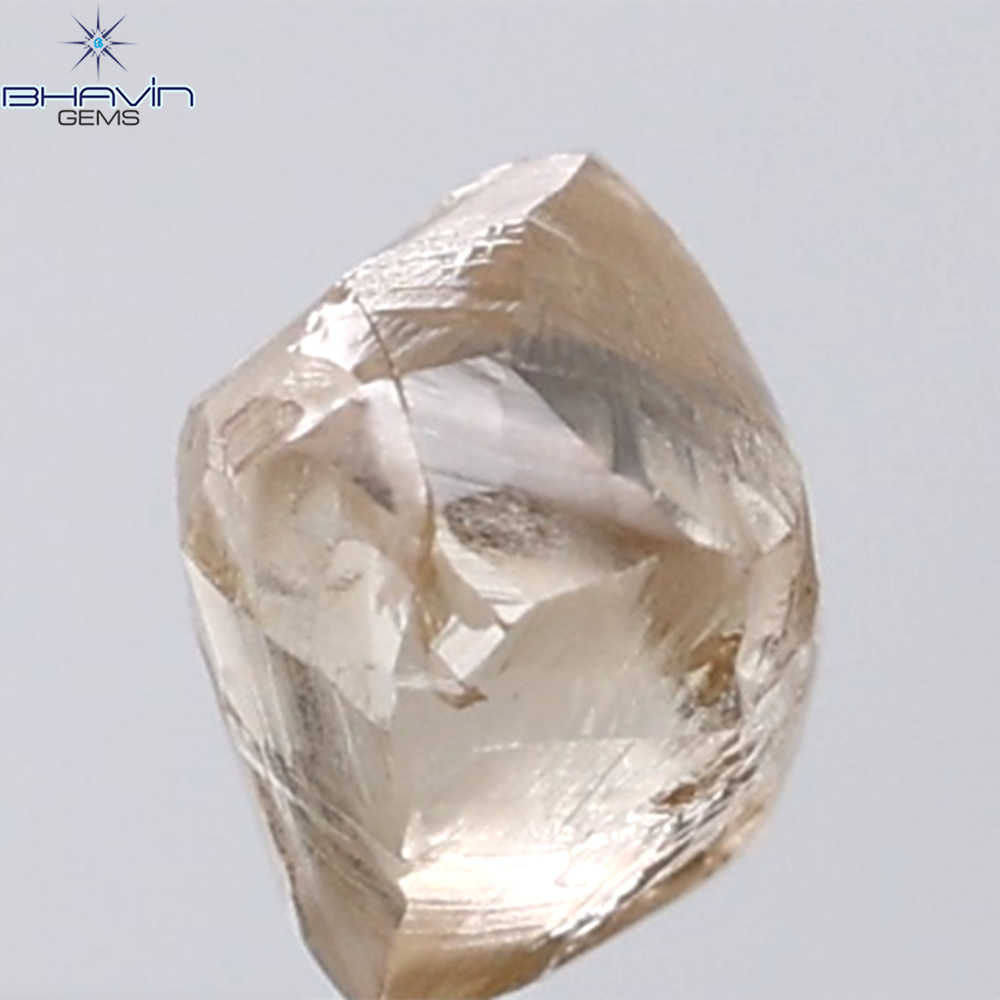 1.35 CT Rough Shape Natural Diamond Brown Color VS Clarity (5.99 MM)