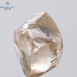 1.35 CT Rough Shape Natural Diamond Brown Color VS Clarity (5.99 MM)