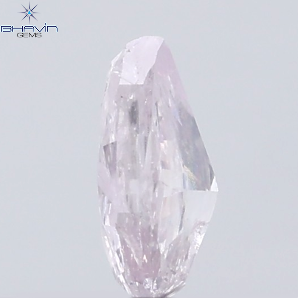 0.29 CT Pear Diamond Natural Pink Color I3 Clarity (5.03 MM)