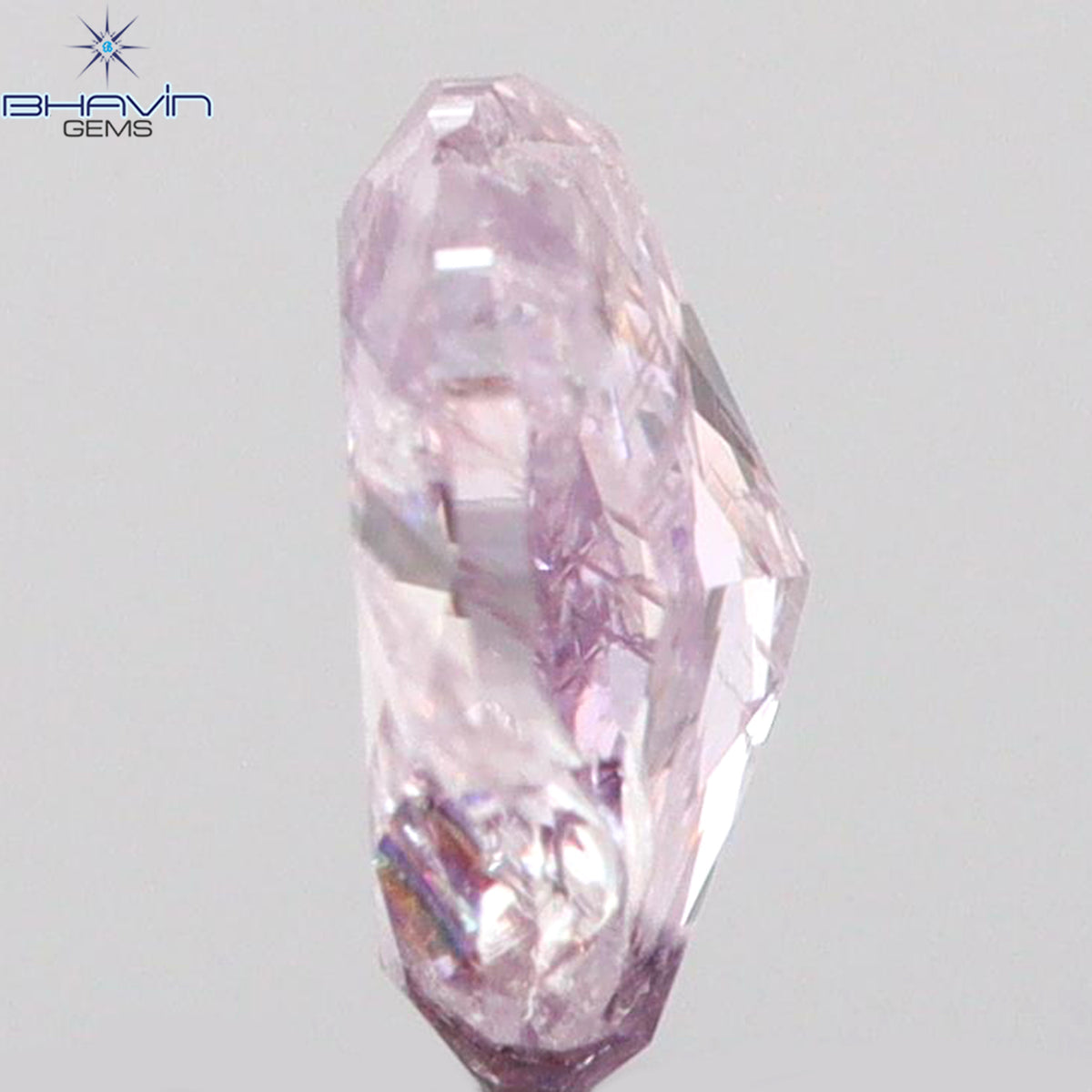 0.15 CT Natural Oval Diamond Pink Color Clarity I2 (3.77 MM)