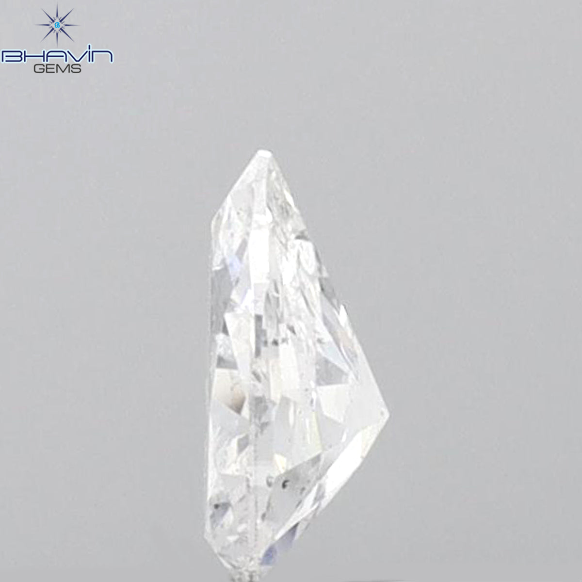 0.17 CT Pear Shape Natural Diamond White Color SI2 Clarity (4.70 MM)