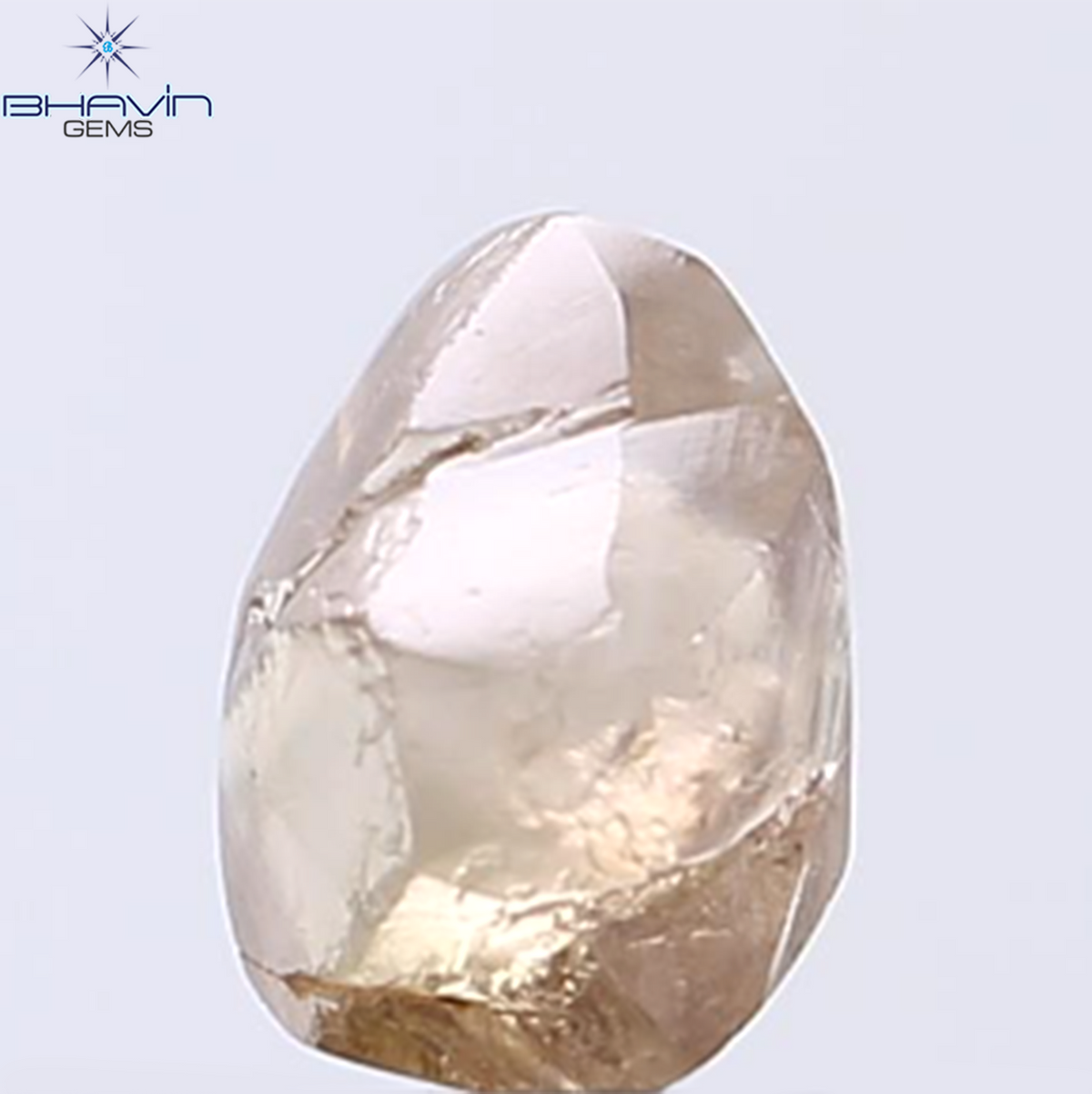 2.04 CT Natural Rough Diamond Brown Color Clarity VS (7.38 MM)