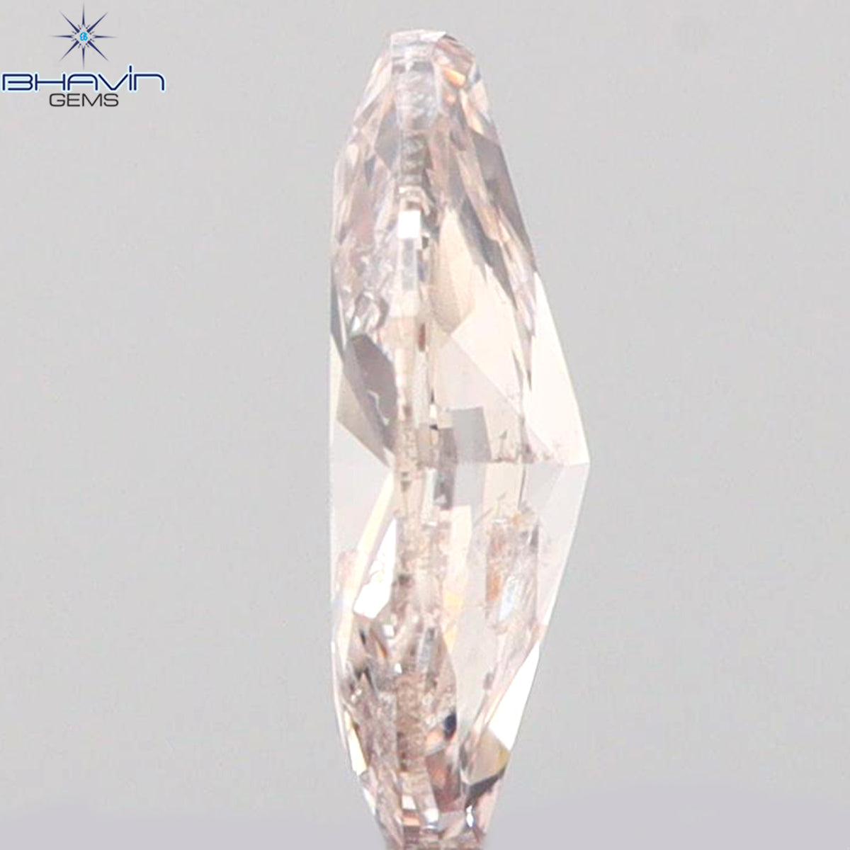 0.14 CT Natural Marquise Diamond Pink Color Clarity SI1 (5.03 MM)