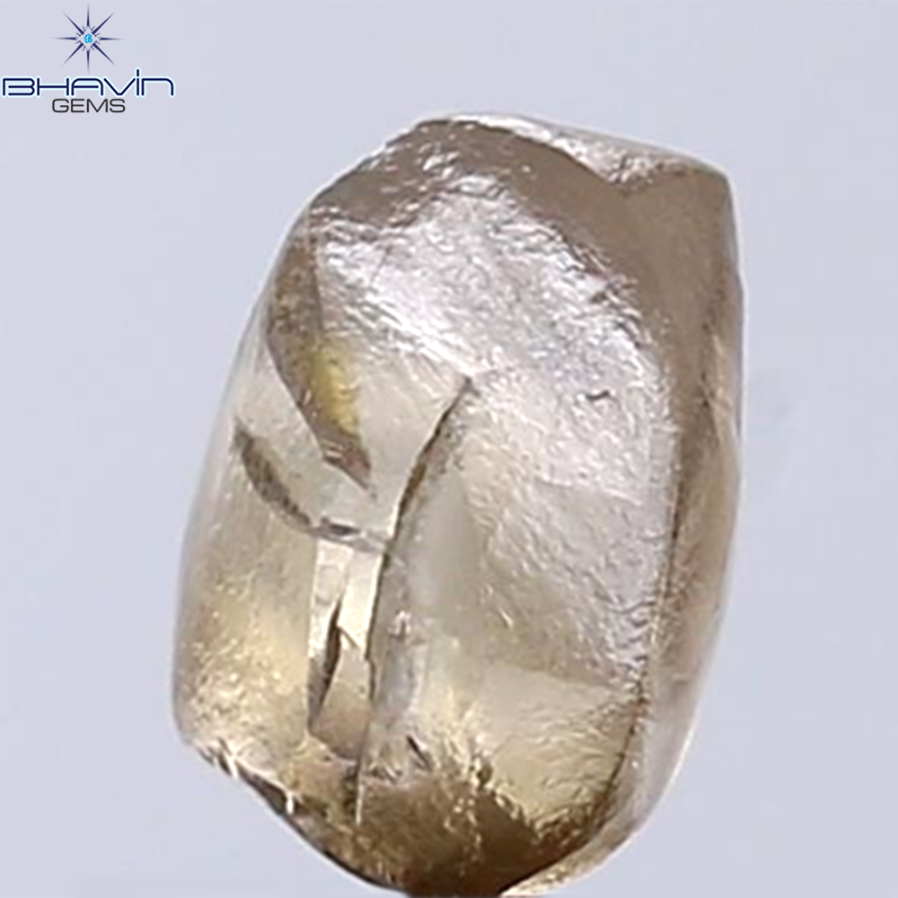 1.53 CT Rough Shape Natural Diamond Dark Brown Color SI2 Clarity (6.93 MM)