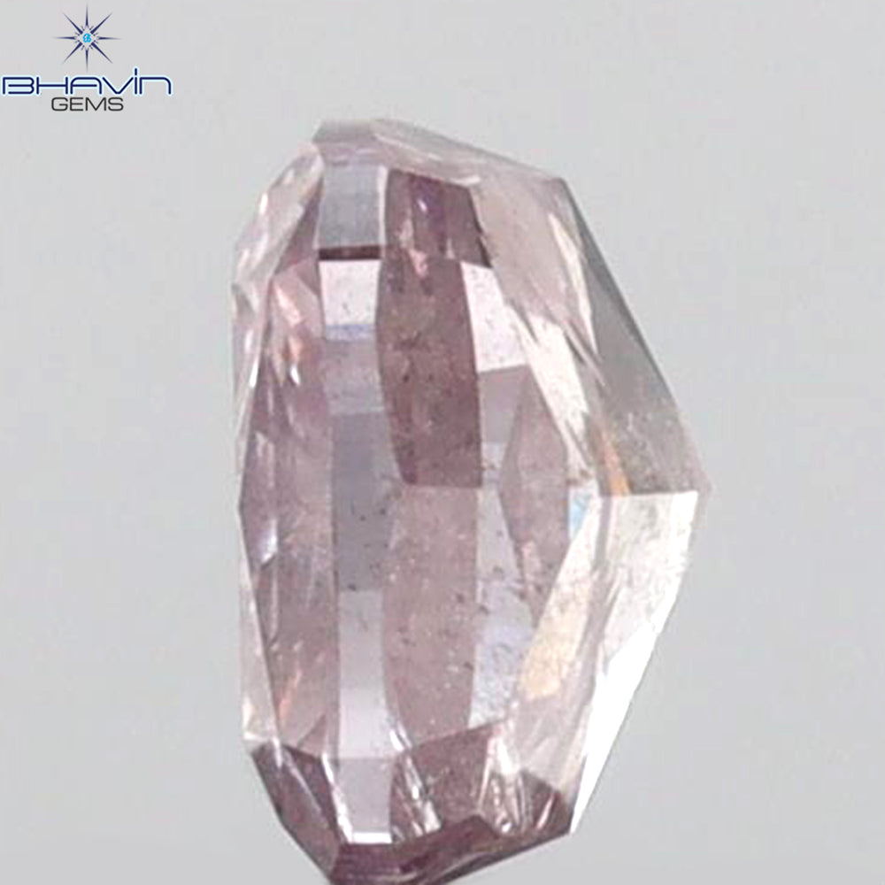0.51  CT Cushion Shape Natural Diamond Pink Color I2 Clarity (4.58 MM)