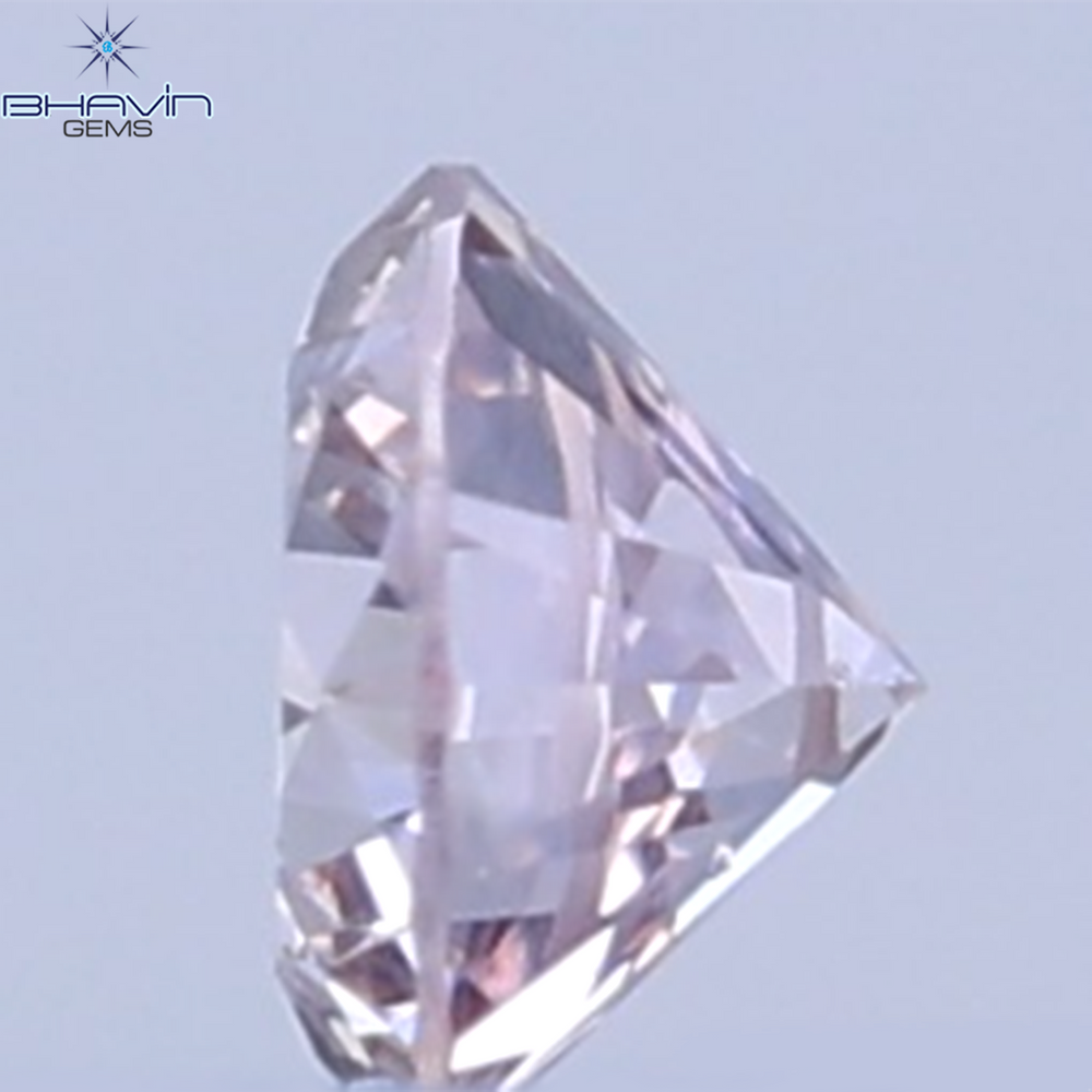 0.03 CT Natural Round Diamond Pink Color Clarity SI (1.90 MM)