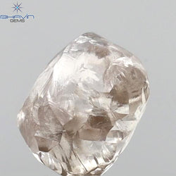 0.92 CT Rough Shape Natural Diamond Pink Color SI1 Clarity (5.30 MM)