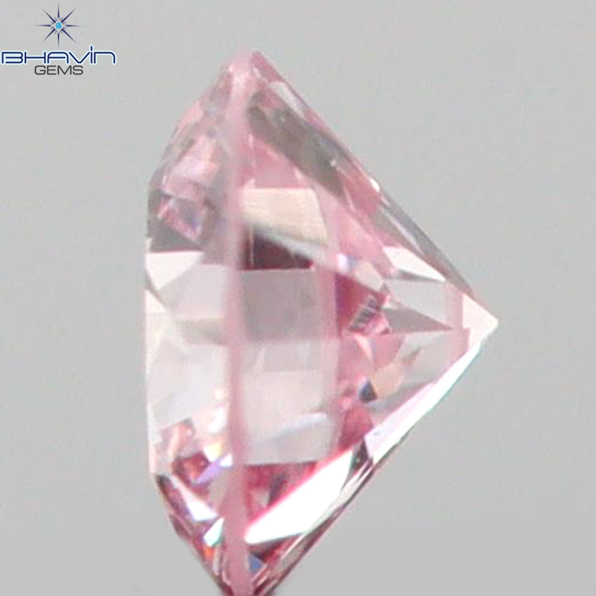 0.05 CT ラウンド シェイプ ナチュラル ダイヤモンド ピンク (アーガイル) カラー SI2 クラリティ (2.36 MM)