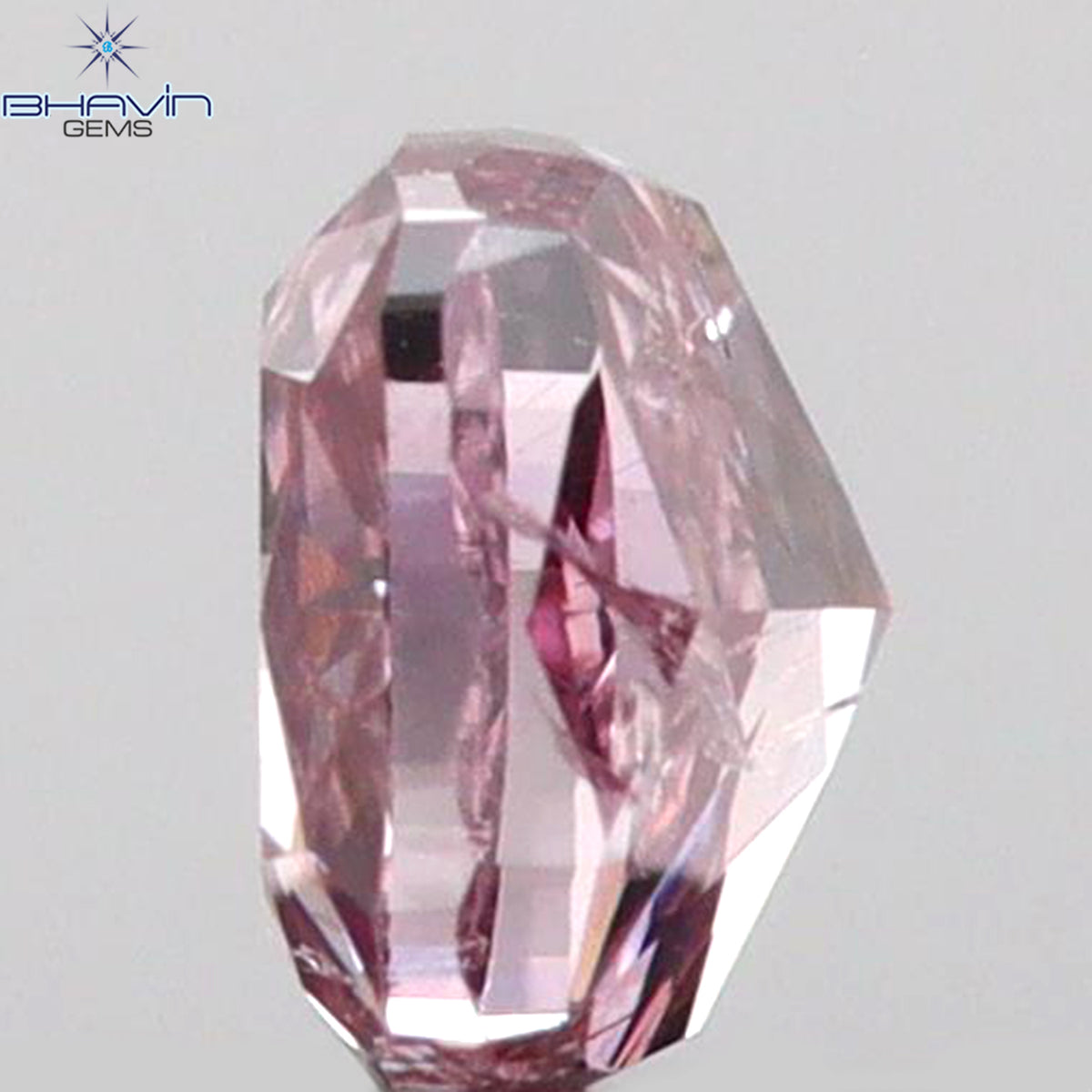 0.17 CT クッションシェイプ 天然ダイヤモンド ピンクカラー I2 クラリティ (3.12 MM)