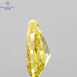 0.07 CT Pear Shape Natural Diamond Yellow Color VS1 Clarity (3.28 MM)