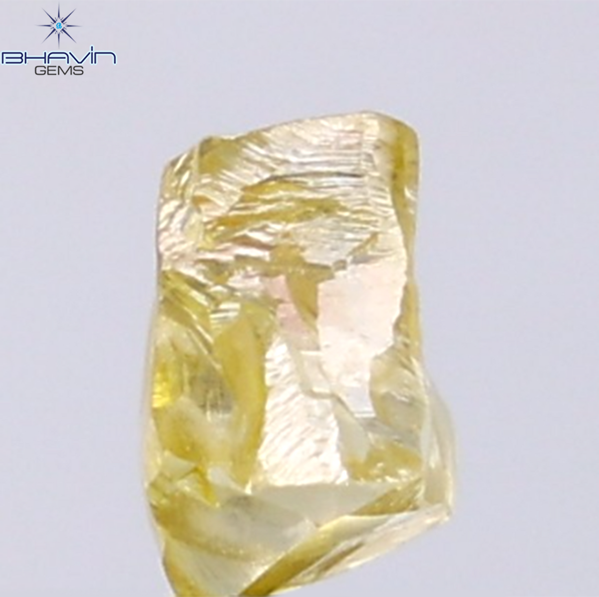 1.12 CT Natural Rough Diamond Enhanced Yellow Color Clarity VS (6.61 MM)