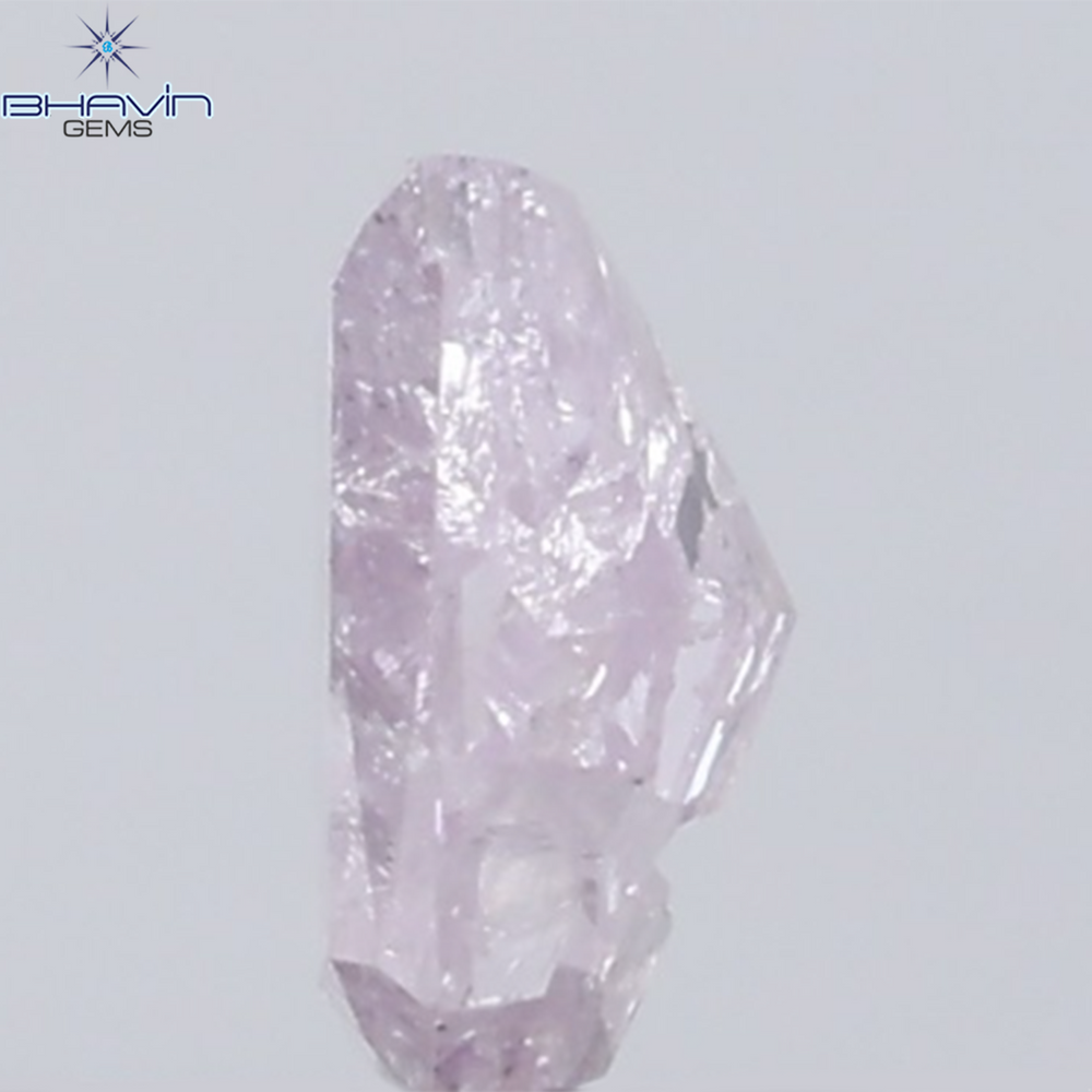 0.25 CT Radiant Diamond Natural Pink Color I3 Clarity (4.35 MM)
