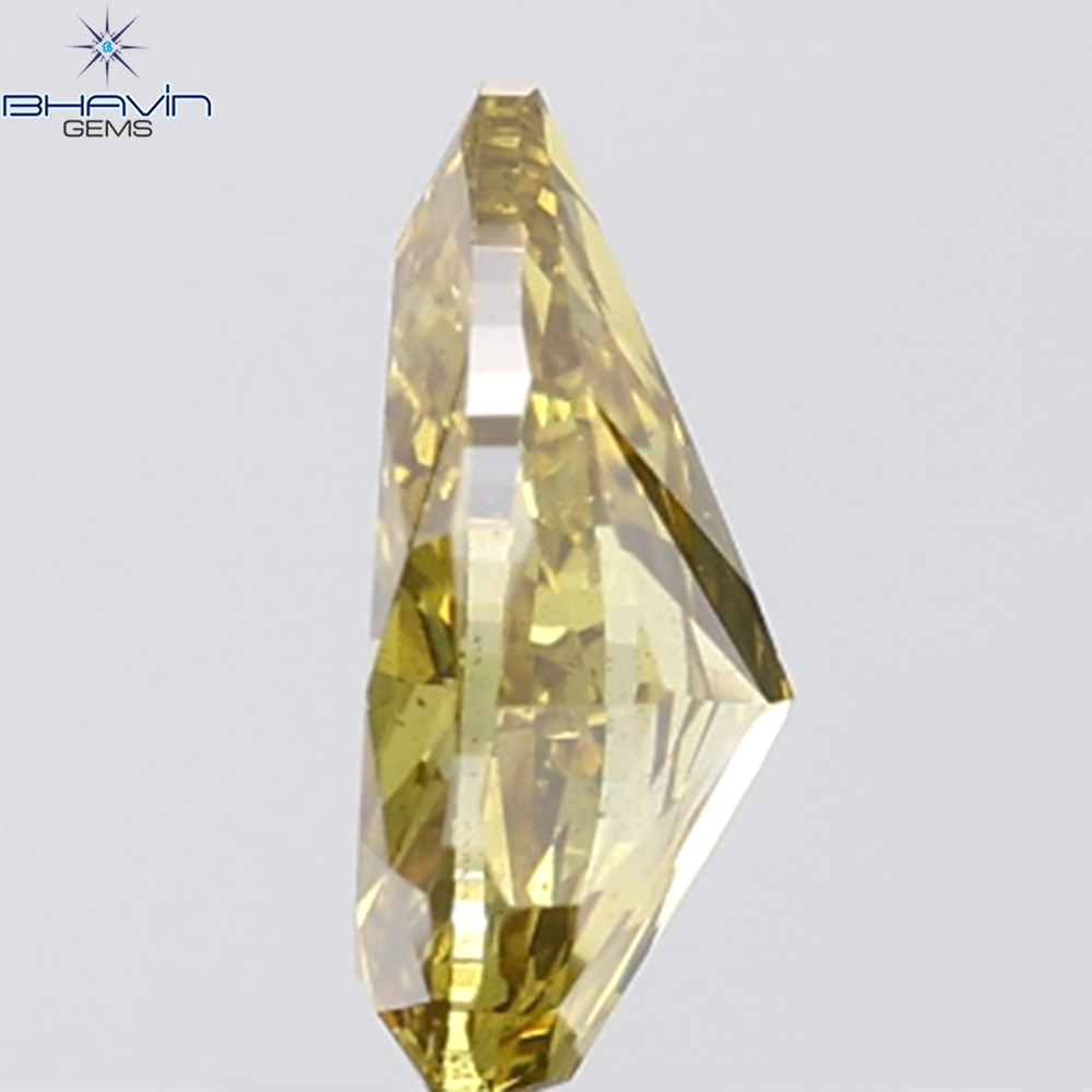 1.21 CT Pear Shape Green (Chameleons) Diamond VVS Clarity (8.81 MM)
