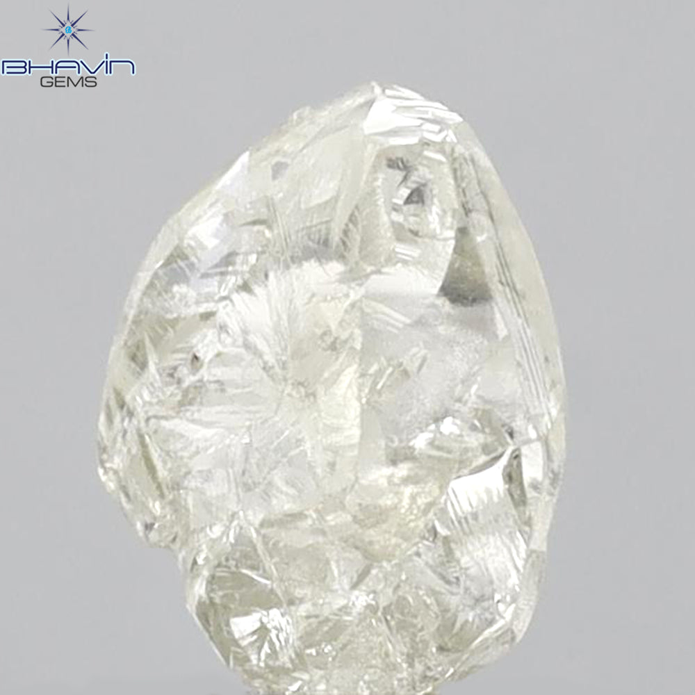 2.18 CT Rough Shape Natural Diamond White Color VS2 Clarity (8.96 MM)