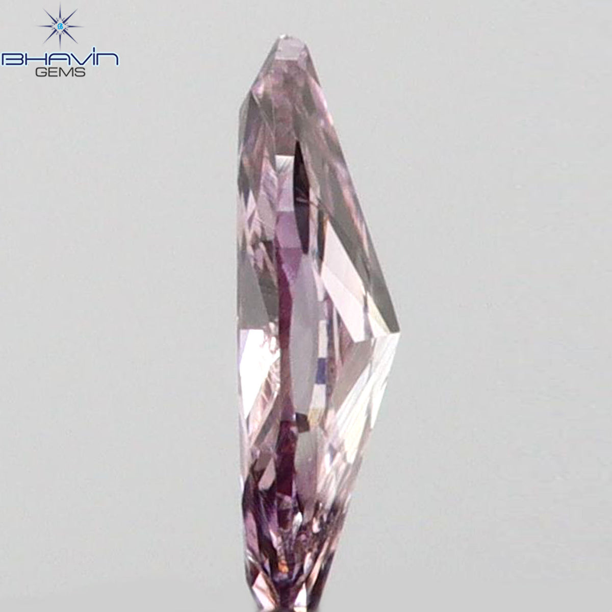 0.05 CT マーキスシェイプ 天然ルースダイヤモンド ピンクカラー SI2 クラリティ (3.90 MM)