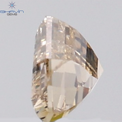 1.02 CT Half Moon Diamond Natural Brown Color SI2 Clarity (7.05 MM)